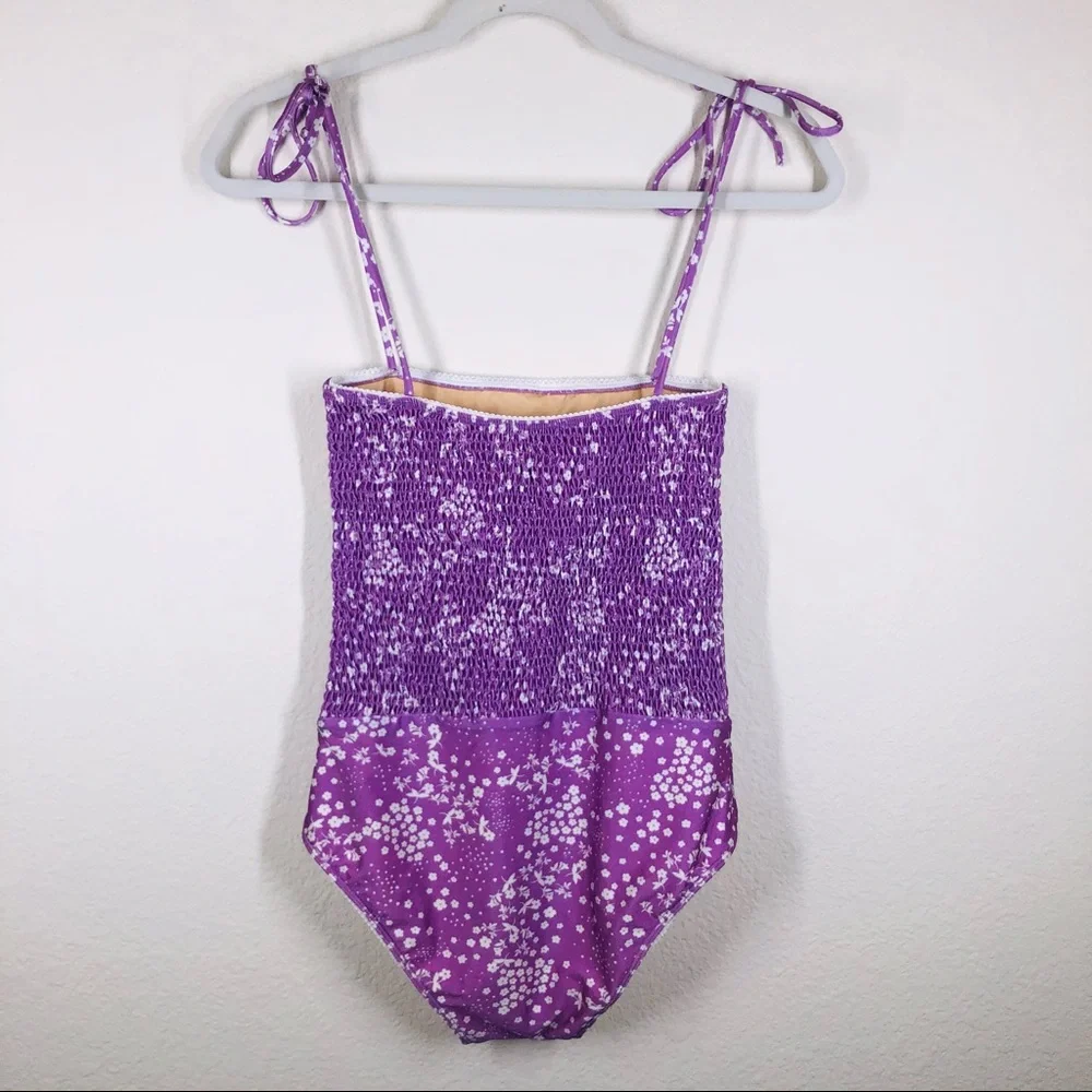 Faithfull The Brand Prairie One Piece Swimsuit XS NWT - Picture 9 of 9
